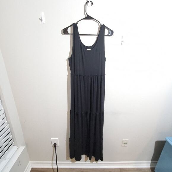 Chico's super soft comfy black maxi dress size med - Picture 1 of 8